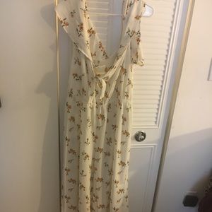 Forever 21+ White and Yellow Jumsuit-NWT